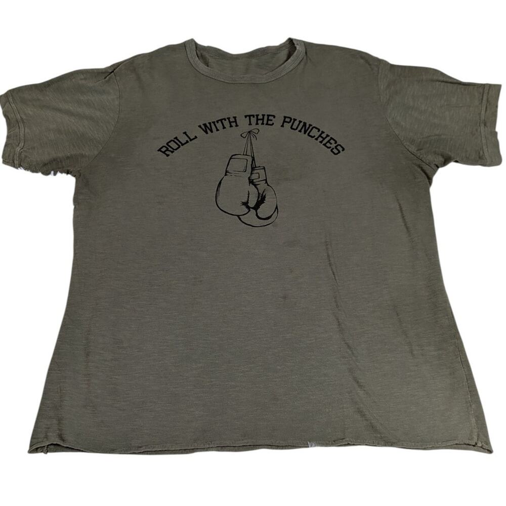 Fitigues Roll With The Punches Tee Olive Green Size XXL